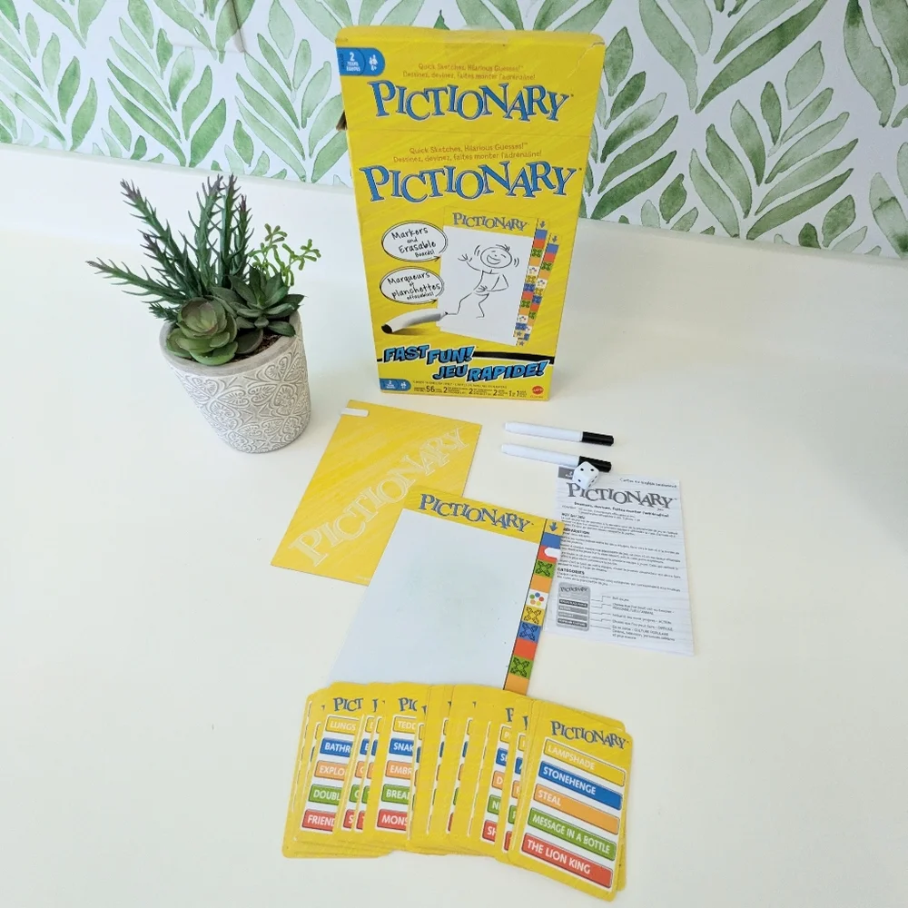 Pictionary Game Dry Erase Markers/ Board